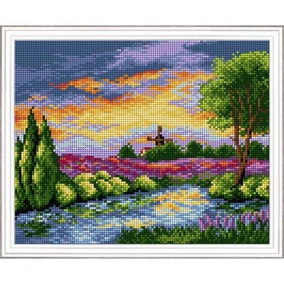 Orchidea Spring Sunset Needlepoint Canvas