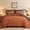 Orange/Dark Grey, variant on Aisbo Purple/Lavender Queen Size Comforter Set,3-Pieces Reversible Comforter Set Soft and Lightweight,All Season Down Alternative Bed Comforter with 2 Pillow Shams