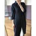 thumbnail image 3 of ZANZEA Women Kaftan Plain Full Sleeve Lapel Bohemian Holiday Long Shirt Dress, 3 of 5