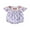 Sky Blue, variant on Newborn Baby Girl 4th of July Outfit Smocked Bubble Romper Patriotic Independent Day Summer Clothes Casual Plaid Print Flag Embroidery Fly Sleeves Bodysuit Jumpsuit