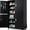 Black, variant on LiteHaven Metal Garage Storage Cabinet with 2 Doors and 5 Adjustable Shelves, 71" Tall Steel Lockable File Cabinet, Locking Tool Cabinets for Home Office Garage Gym School (Black)