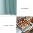 thumbnail image 6 of Placemats Set of 6, Teal Yellow Ombre Woven Placemat, Linen Place Mats for Kitchen/Dining Tables, Farmhouse Modern Gradient Art Washable Table Mats for Party, 6 of 8