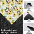 thumbnail image 3 of Yellow Highland Cow Sunflower Bow Pattern Kitchen Rugs Sets Of 3,Kitchen Runner Rugs Non Skid Washable,Decorative Kitchen Floor Mats for Kitchen,Sink,Laundry,17"x30"+ 17"x47" + 17"x59", 3 of 6
