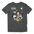 thumbnail image 2 of Disney Mickey Mouse Cute Squad Men's T Shirt (Charcoal, S-XXXL), 2 of 4