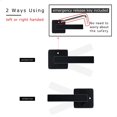 thumbnail image 3 of Linkaa Door Handle With Lock - Matte Black Keyless Entry for Bedroom and Bathroom (1 Pack, Privacy Push Button, Matte Black), 3 of 7