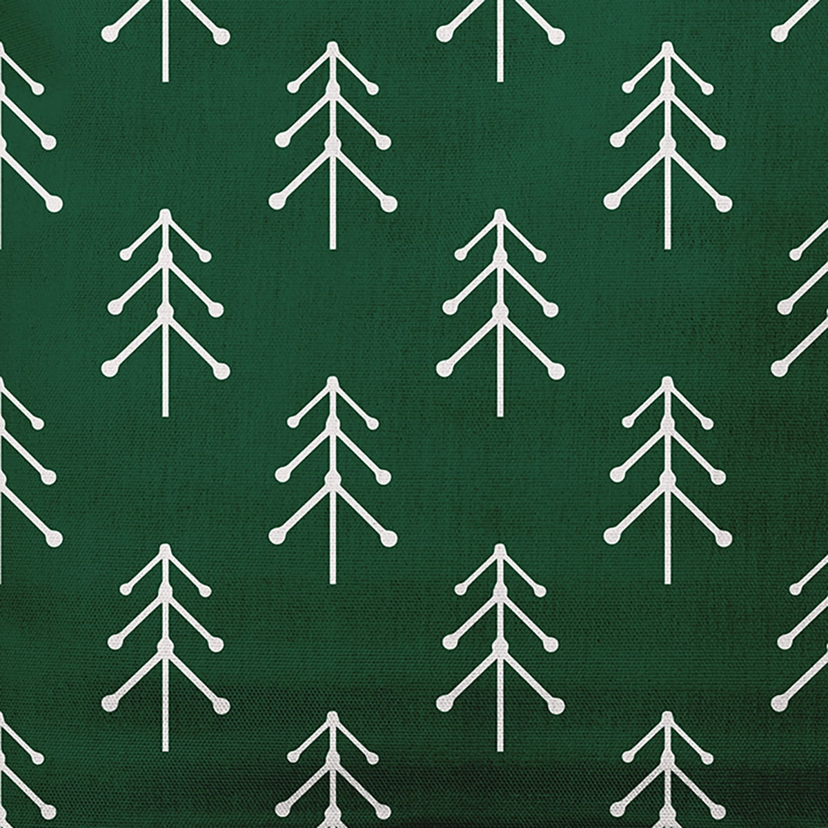 16" x 16" Simply Daisy Patterned Trees Winter Polyester Accent Pillow, Pine (1 Count)