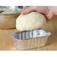thumbnail image 4 of Disposable Aluminum Foil Loaf Pans, 1 lb Rectangular Baking Pans for Bread & Cakes, 25 Ct, 4 of 7
