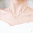 thumbnail image 4 of Uinagy Women's 26 Letter Necklace Silver, 4 of 4