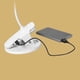 thumbnail image 2 of Mini lámpara de mesa LED, lámpara de lectura que cuida la vista, lámpara de escritorio portátil con abrazadera enchufable para dormitorio, oficina (blanca), 2 of 6