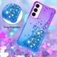 thumbnail image 4 of Funda para Samsung Galaxy A55 5G Transparente con Brillos Carcasa Protectora Antigolpes con Glitter Brillante, 4 of 5