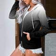thumbnail image 4 of ChaoHeng Womens Coats and Jackets Winter,Women Fashion Printed Blouse Long Sleeve Tops Sweatshirt Pockets Hoodied Coat,Black,XL, 4 of 6