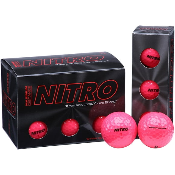 Nitro Balle de Golf de Distance Maximale (12-Pack)
