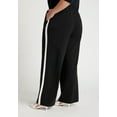 thumbnail image 2 of ELOQUII Women's Plus Size Track Pant With Side Stripe, 2 of 3