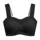 thumbnail image 1 of Gibobby Brasier deportivo para mujer, envoltura trasera de belleza, almohadilla extraíble para el pecho, ropa interior deportiva diaria(Negro,XXL), 1 of 5