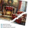 1000 PCS Sofa fireplace Christmas scene jigsaw puzzles 1000 pieces
