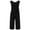 Black, variant on SRZYMJ Plus Size Jumpsuit for Women Backless Vest Design Loose Fit Casual Summer Wear Comfortable Breathable Outfit