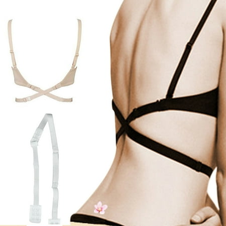 

New Low Back Backless Bra Strap Adapter Converter Fully Adjustable Extender Hook