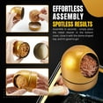 thumbnail image 6 of Soldering Iron Tip Cleaner Kit - Coiled Brass Wire Sponge Ball with Gold Non-slip Case Housing Holder, 6 of 8