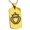 Gold, variant on Stainless Steel Crown of Hearts Engraved Dog Tag Pendant Necklace