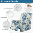 thumbnail image 5 of FOR U DESIGNS Lotus Flower Print Recliner Chair Covers with Armrest, Breathable Reclining Slipcovers Comfortable Recliner Couch Covers with Storage Pocket, 5 of 8