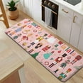 thumbnail image 5 of Pink Christmas Nutcracker Pattern Kitchen Rug Mat,Kitchen Runner Rugs Non Skid Washable,Decorative Kitchen Floor Mats for Kitchen,Sink,Laundry,17"x47.2", 5 of 7