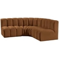 thumbnail image 6 of Meridian Furniture Arc Saddle Velvet Modular Sectional, 6 of 9