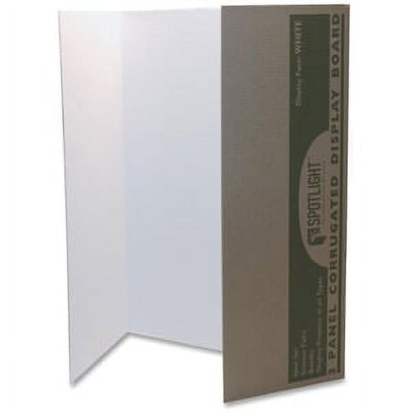 Pacon® 80% Recycled Single-Walled Tri-Fold Presentation  Boards, 48 x 36, White, Carton Of 24 : Presentation And Display Boards :  Office Products