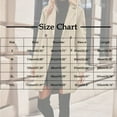 thumbnail image 3 of Uaswgudfs Women's Solid Color Long Wool Blend Coat, Mid-Length Trench Coat, Casual Long Sleeve Outerwear for Women Yellow 3XL, 3 of 9