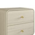 thumbnail image 4 of Castle Place Mid-Century 2 Drawer Wooden Nightstand, Natural, 4 of 9