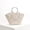 B, variant on 3D Flower Embroidery Handle Tote Bag for Women, Boho Beach Purse Bag, Bling Straw Clutch Handbags, Sparkly Evening Bag for Wedding Party