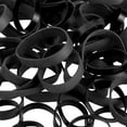 thumbnail image 3 of Silicone Cable Ties,QZS Black Strong Heavy Round Silicone Bands for Wire Cord Cable Wrapping,Flat Rubber Bands for Home,0.5x0.2In, 3 of 6