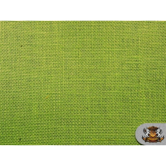 Burlap Jute LIME Fabric / 58" / Sold by the yard