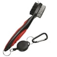 thumbnail image 1 of Golf Club Brush Double Brush Head Retractable Slip Rope Golf Club Groove Cleaning Tool, 1 of 8
