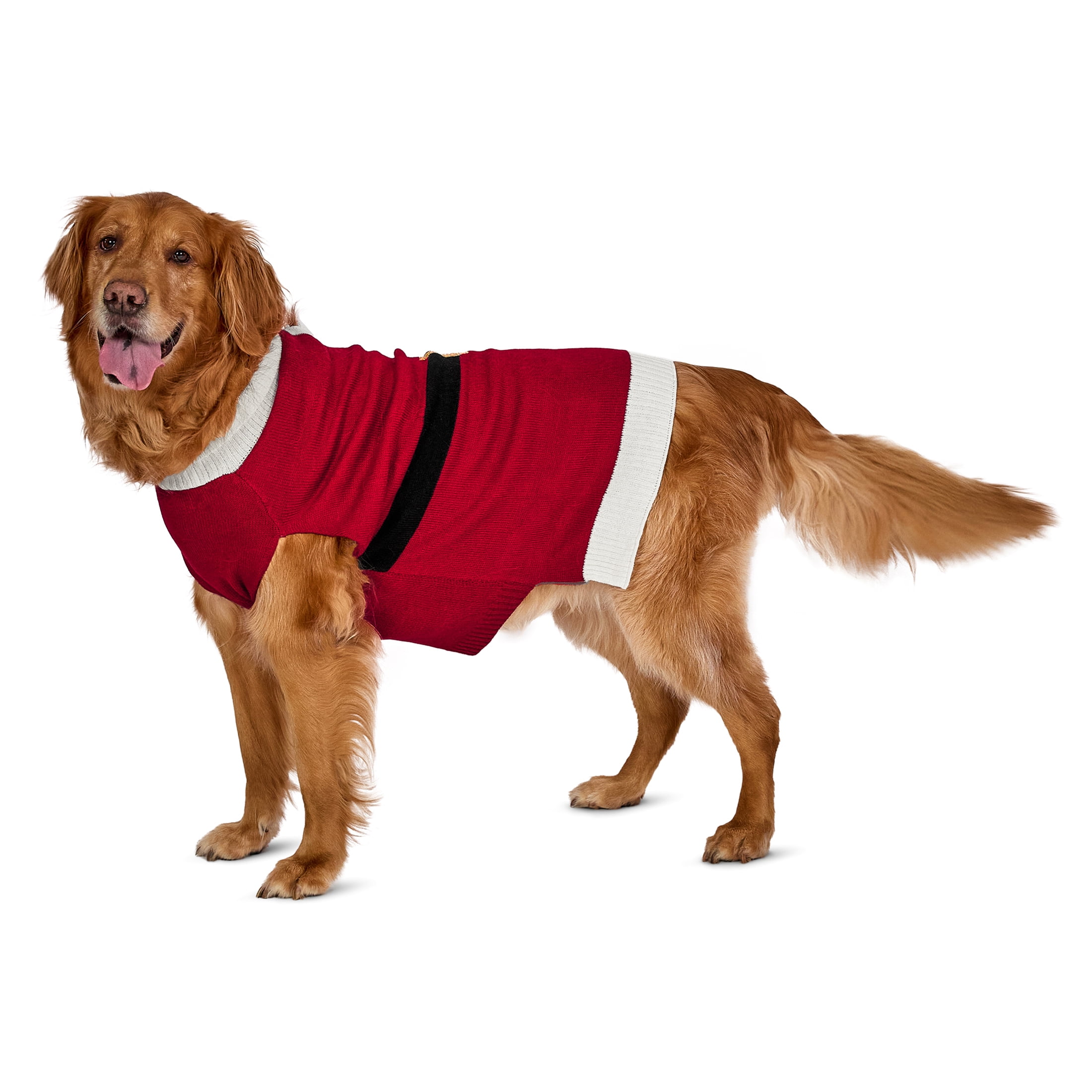 Vibrant Life Dog Sweater, Santa, Red, Extra Large