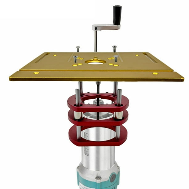 Router table insert on sale with lift