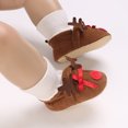 thumbnail image 2 of PEASKJP Platform Booties for Baby Riding Shoes with Tassel for Baby Little Kid/Big Kid, Coffee 2, 2 of 5