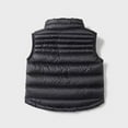 thumbnail image 5 of Kids Boys Girls Winter Black Vest Puffer Jacket Sleeveless Quilted Vest Winter Kids Warm Gilet Waistcoat 11-12 Years Old Girl Clothes, 5 of 8