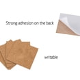 thumbnail image 3 of Posavasos de corcho autoadhesivos, tapetes de corcho, hojas de respaldo de corcho para posavasos y suministros para manualidades de bricolaje (120, cuadrados), 3 of 6