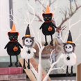 thumbnail image 6 of BNNG Black Cat Plush, 7.5 Inch Black Cat Stuffed Animals with Witch Hat, Cute Black Cat Plushie Doll, Soft Stuffed Cat Plush Hanging Ornaments for Birthday Christmas Tree Party Favor Decoration, 6 of 9