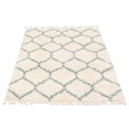 thumbnail image 3 of Grammercy Trellis Cream Polypropylene Shag 3'11" x 5'11", 3 of 7