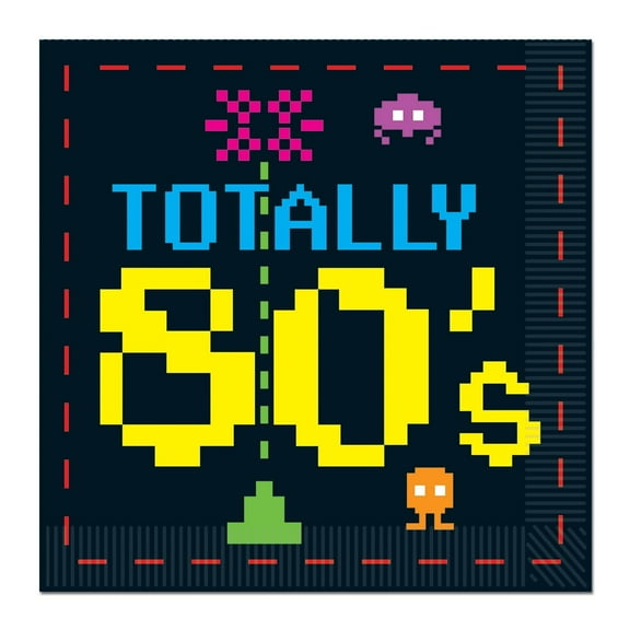 192 Pack Beistle 80's Party Luncheon Napkins