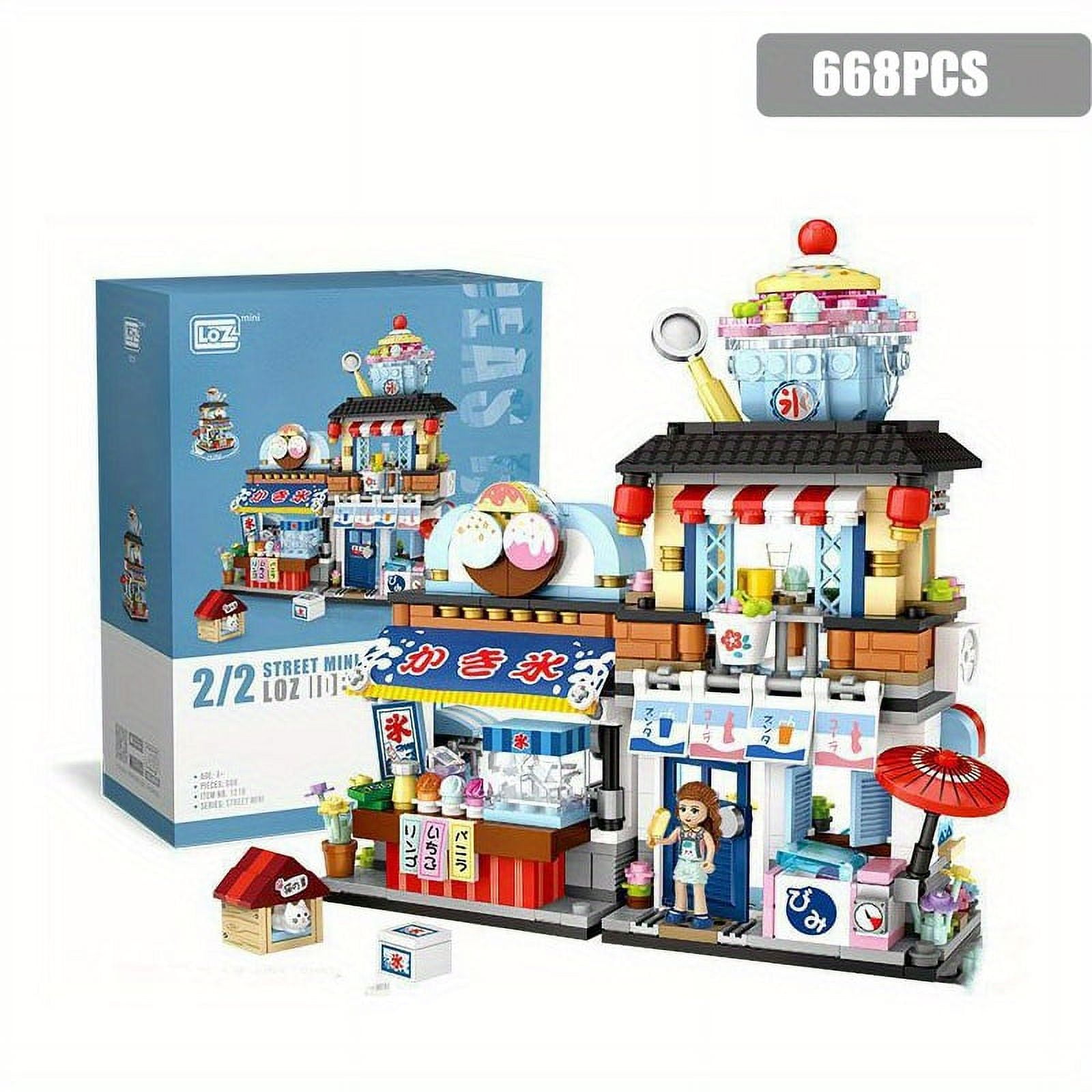 Japanese Street View Izakaya Shop Mini Building Blocks, MOC