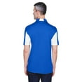 thumbnail image 2 of M355 Harriton Men's Side Blocked Micro-Pique Polo True Royal/White L, 2 of 2