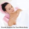 thumbnail image 4 of Full Body Bath Pillow for Bathtub, Non-Slip Spa Cushion with Suction Cups, 4D Breathable Mesh Headrest & Backrest, Quick-Dry Ergonomic Design, 4 of 9
