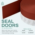 thumbnail image 4 of 33 Feet Self Stick Silicone Door Seal Strip for Windows, Doors, Glass Shower Door, Sliding Door Weatherstrip Draft Stopper Weather Stripping Tape Roll Exterior Door Frame Sealers, 4 of 7