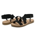 thumbnail image 5 of Dream Pairs Women's Elastic Ankle Strap Summer Flat Sandals, 5 of 5