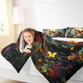 thumbnail image 4 of Homewish Colorful Butterfly Queen Comforter Set,Multicolor Flower Leaves Bedding Sets,Natural Scenery Bedding Comforter Set For Girls,Ultra Soft Home Decor Reversible,3-Piece, 4 of 8