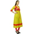 thumbnail image 6 of Bimba Womens Cotton Anarkali Kurta With Jacket Top Kurti Ethnic Designer Dress, 6 of 8