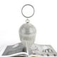 thumbnail image 2 of Bolso de mano de noche de cristal con bola redonda para mujer, bolsos de fiesta de boda con borlas, plateado Feliz Sencillez, 2 of 5