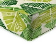thumbnail image 4 of Jordan Manufacturing 46.5" x 24" Hixon Palm Green Leaves Rectangular Outdoor Deep Seat Chair Cushion Set with Welt, 4 of 11